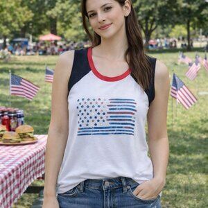 Hype Raglan Patriotic Tee